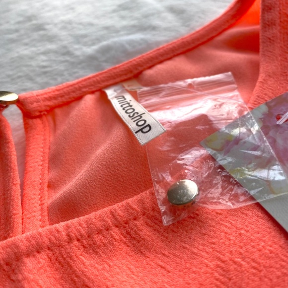 Red Dress Boutique Orange Shift Dress Size Large - Picture 11 of 13